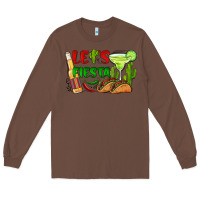 Chestnut let's fiesta taco and beer Long Sleeve Tee - BarkalooDesign