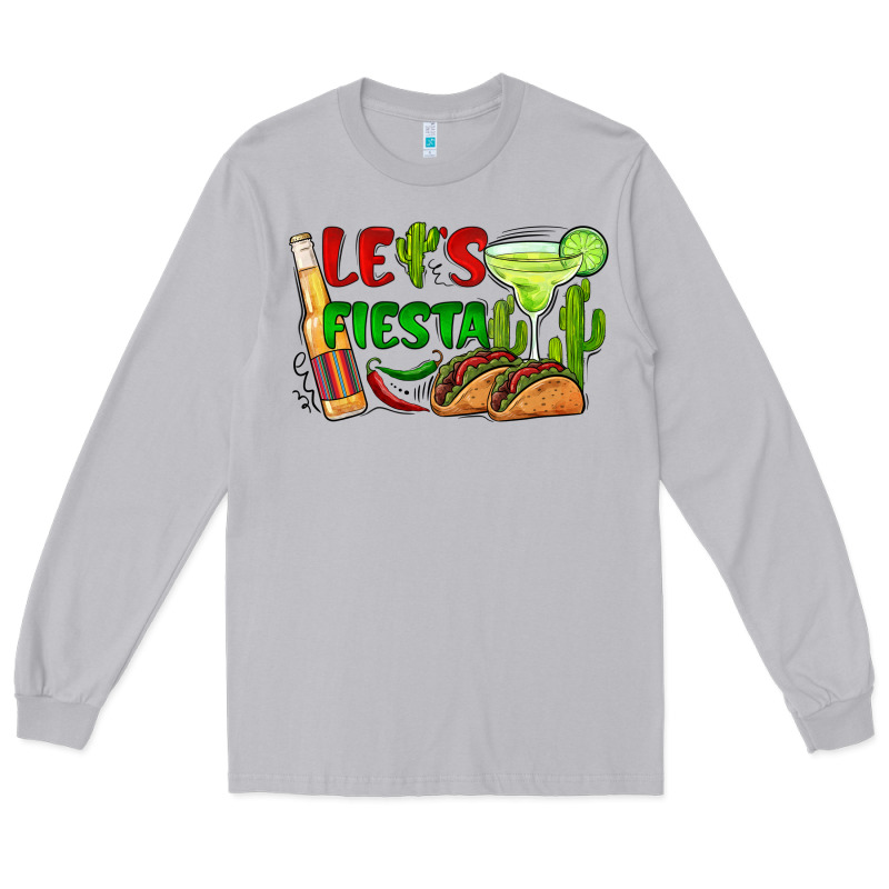 Let's Fiesta Taco And Beer Long Sleeve Tee by BarkalooDesign | Teevron