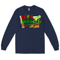Navy let's fiesta taco and beer Long Sleeve Tee - BarkalooDesign