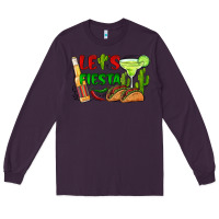 Plum let's fiesta taco and beer Long Sleeve Tee - BarkalooDesign