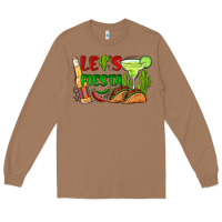 Toasted Coconut let's fiesta taco and beer Long Sleeve Tee - BarkalooDesign
