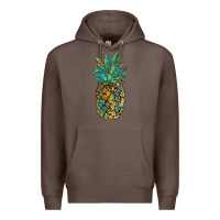 Coffee leopar turquoise pineapple Premium Hoodie - JahusDesignShop