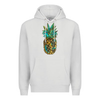 Dove Grey leopar turquoise pineapple Premium Hoodie - JahusDesignShop