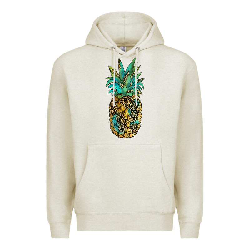 Leopar Turquoise Pineapple Premium Hoodie by JahusDesignShop | Teevron