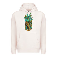 Pale Pink leopar turquoise pineapple Premium Hoodie - JahusDesignShop