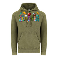 Vintage Olive Easter Teacher Vintage Hoodie - NancyCooperArtShop