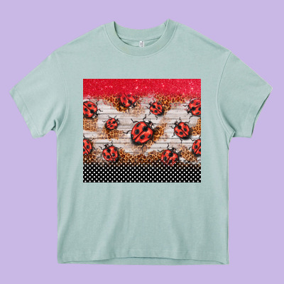 Ladybug Tumbler Heavy Core Tee Designed By Barkaloodesign