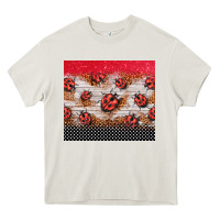 Cream ladybug tumbler Heavy Core Tee - BarkalooDesign
