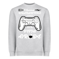 Heather Grey I Survived Quarantine Level Next Fifth Grade Heavyweight Sweatshirt - Bettercallsaul