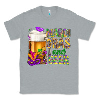 Heather Grey Mardi Gras and beer Classic Tee - BundleAndBundleShop