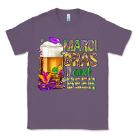 Lavender Mardi Gras and beer Classic Tee - BundleAndBundleShop