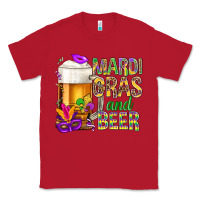 Red Mardi Gras and beer Classic Tee - BundleAndBundleShop