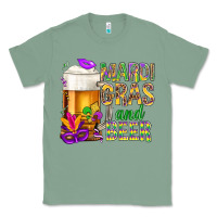 Sage Mardi Gras and beer Classic Tee - BundleAndBundleShop