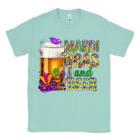 Seafoam Mardi Gras and beer Classic Tee - BundleAndBundleShop