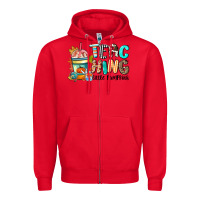 Red teaching little pumpkins Zipper Hoodie - CowGirlArtShop