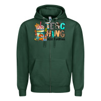 Sports Green teaching little pumpkins Zipper Hoodie - CowGirlArtShop