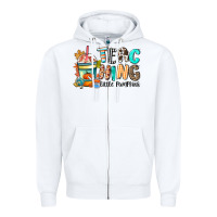 White teaching little pumpkins Zipper Hoodie - CowGirlArtShop