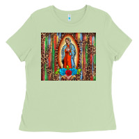 Matcha our lady of Guadalupe serape Ladies Tee - BarkalooDesign