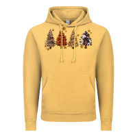 Vintage Mustard howdy christmas trees Vintage Hoodie - MaliasSmallBusiness