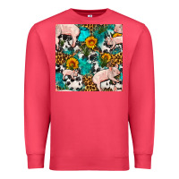 Cardinal american yorkshire pig seamless pattern Premium Sweatshirt - FaDigitalArtStudio