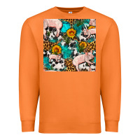 Carrot american yorkshire pig seamless pattern Premium Sweatshirt - FaDigitalArtStudio