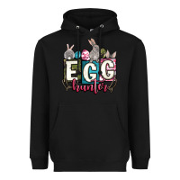 Black Easter egg hunter Heavyweight Hoodie - OliviaCreatesArt
