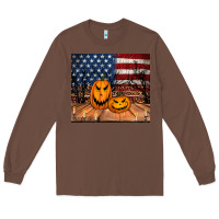 Chestnut halloween american flag tumbler Long Sleeve Tee - Jasminsmagicworld