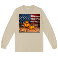 Mushroom halloween american flag tumbler Long Sleeve Tee - Jasminsmagicworld
