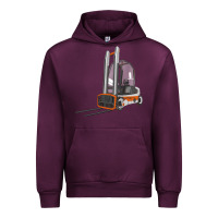 Mauve Wine Forklift Urban Hoodie - LillyAllenDesigns