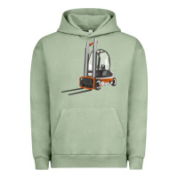 Pigment Oil Green Forklift Urban Hoodie - LillyAllenDesigns