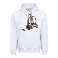 White Forklift Urban Hoodie - LillyAllenDesigns