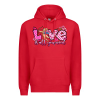 Red love is all you need Premium Hoodie - OliviaCreatesArt