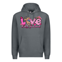 Rock love is all you need Premium Hoodie - OliviaCreatesArt