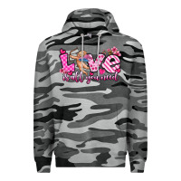 Slate Camo love is all you need Premium Hoodie - OliviaCreatesArt