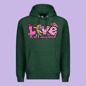Love Is All You Need Premium Hoodie Designed By Oliviacreatesart