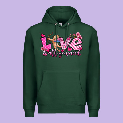 Love Is All You Need Premium Hoodie Designed By Oliviacreatesart