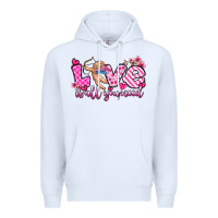 White love is all you need Premium Hoodie - OliviaCreatesArt