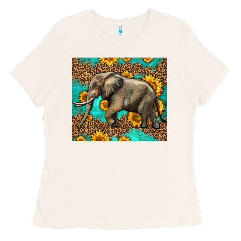 Western Sunflowers Elephant Ladies Tee by LillyAllenDesigns | Teevron