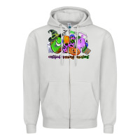 Dove Grey cna certified nursing assistant halloween Zipper Hoodie - CowGirlArtShop