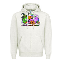 Oatmeal Heather cna certified nursing assistant halloween Zipper Hoodie - CowGirlArtShop