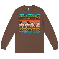 Chestnut western serape pigs Long Sleeve Tee - RanaPortraitStore
