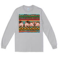 Moon Dust western serape pigs Long Sleeve Tee - RanaPortraitStore