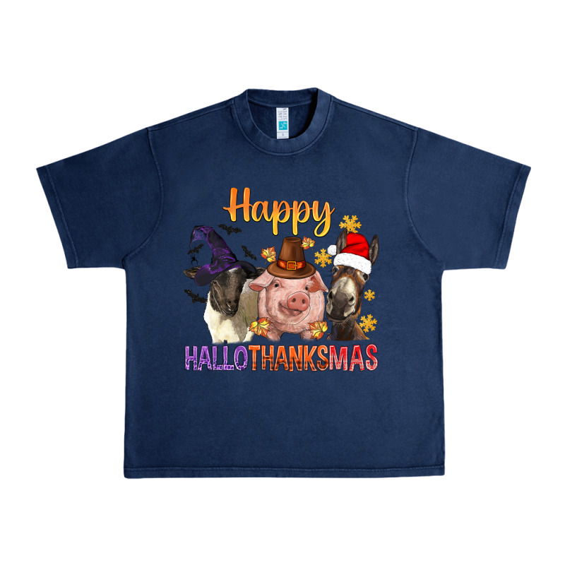 Happy Hallothanksmas Farm Animal Urban Heavy Tee by BundleAndBundleShop | Teevron