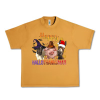 Peanut Butter Happy Hallothanksmas Farm Animal Urban Heavy Tee - BundleAndBundleShop