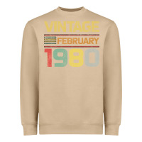 Mushroom Born in 1980 Vintage February Heavyweight Sweatshirt - Bettercallsaul