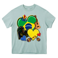 Arona brazil hearts Heavy Core Tee - NancyCooperArtShop