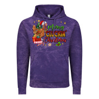 Cloud Purple Merry Cluckin' Christmas Vintage Hoodie - MaliasSmallBusiness