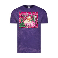 Cloud Purple pink christmas vibes Vintage Tee - MaliasSmallBusiness