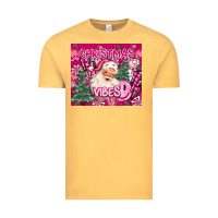 Vintage Mustard pink christmas vibes Vintage Tee - MaliasSmallBusiness
