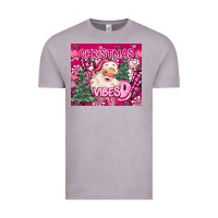 Vintage Zinc pink christmas vibes Vintage Tee - MaliasSmallBusiness